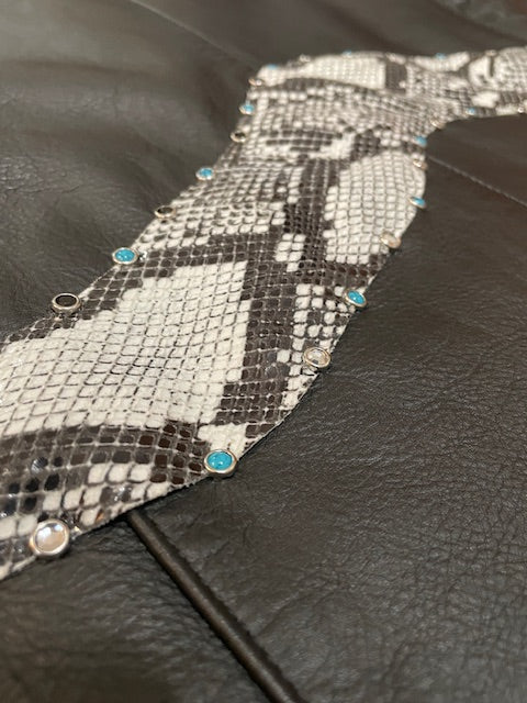 Leather Snake vest