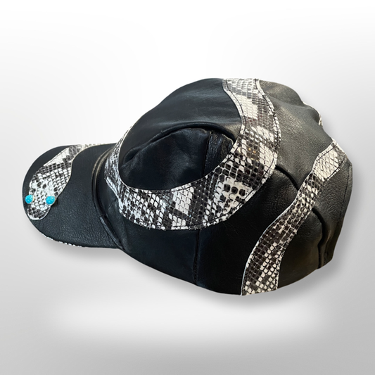Leather Snake Hat