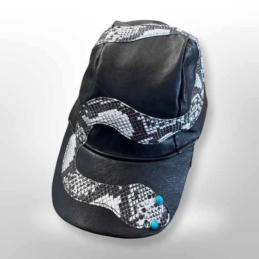 Leather Snake Hat